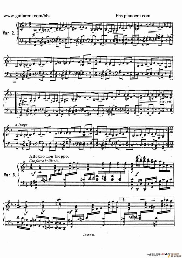 ١Theme with Variations and Fugue in F Major Op.14