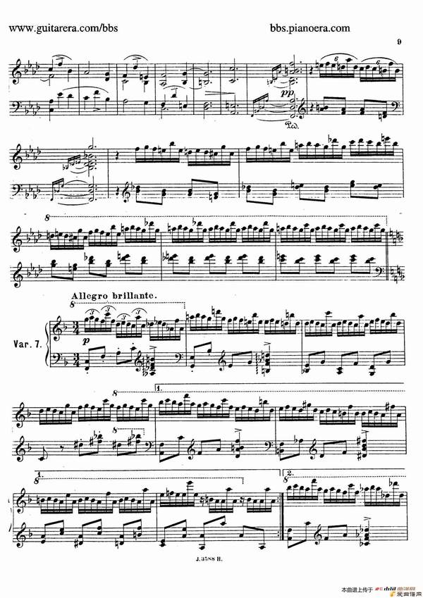 ١Theme with Variations and Fugue in F Major Op.14