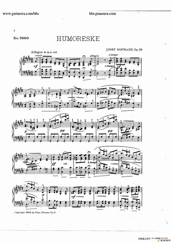 ١Humoreske in c-sharp Minor Op.59