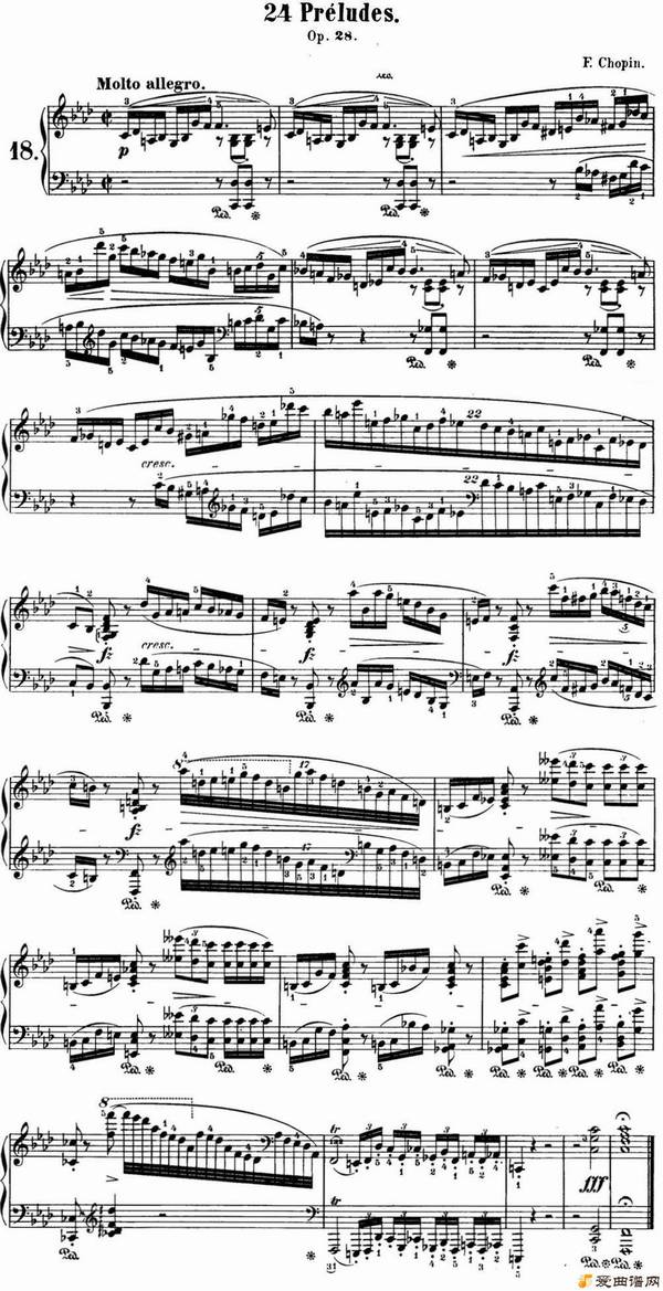 ١Ф 24׸ǰ Op.28 No.18 FС