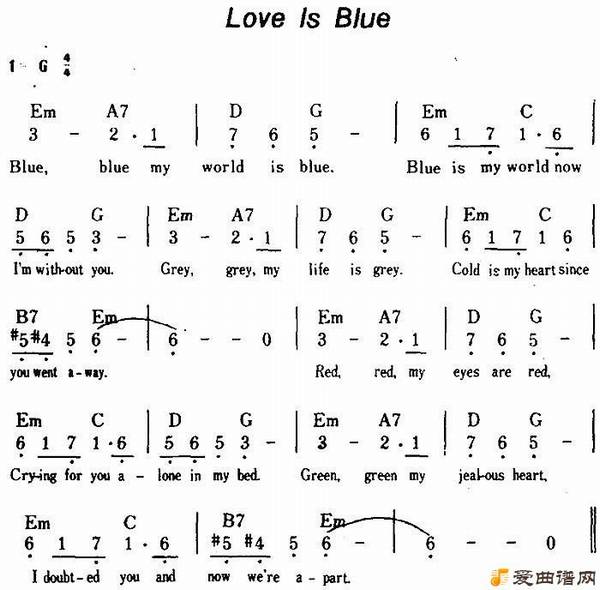 []Love Is Blue