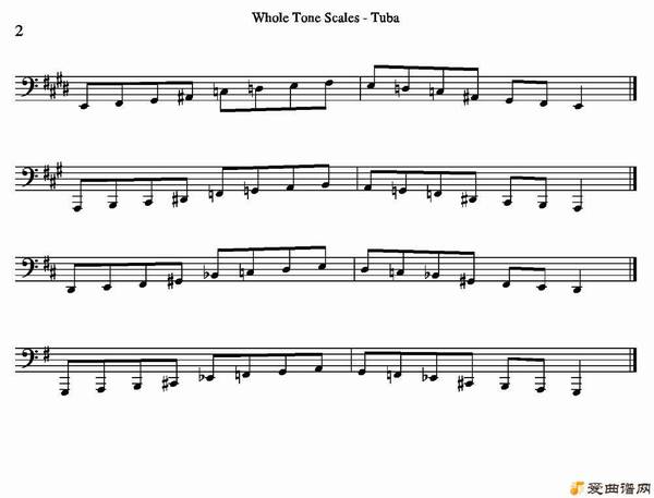 ͭܡWhole-Tone Scales - Tuba