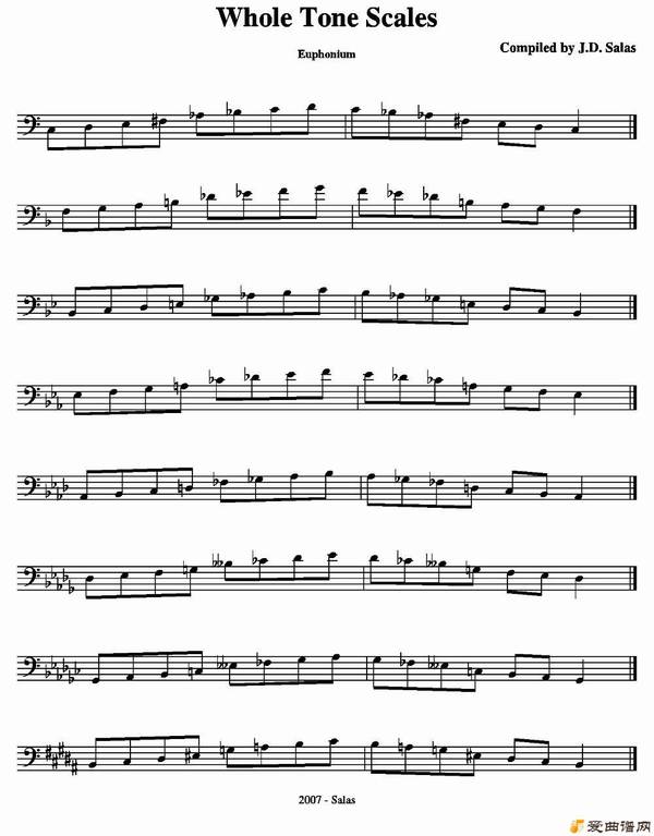 ͭܡWhole-Tone Scales - Euphonium