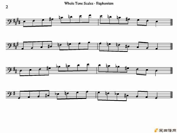 ͭܡWhole-Tone Scales - Euphonium