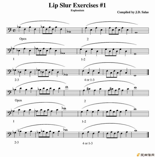 ͭܡLip Slur Exercises-Euphonium