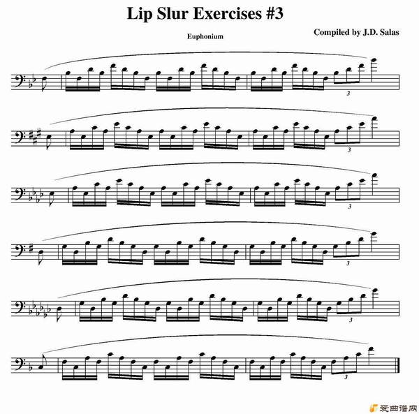 ͭܡLip Slur Exercises-Euphonium