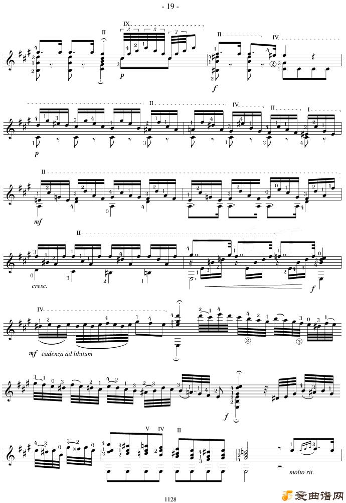 Napoleon Coste25 Studies,Op.38