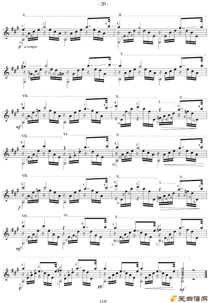 Napoleon Coste25 Studies,Op.38