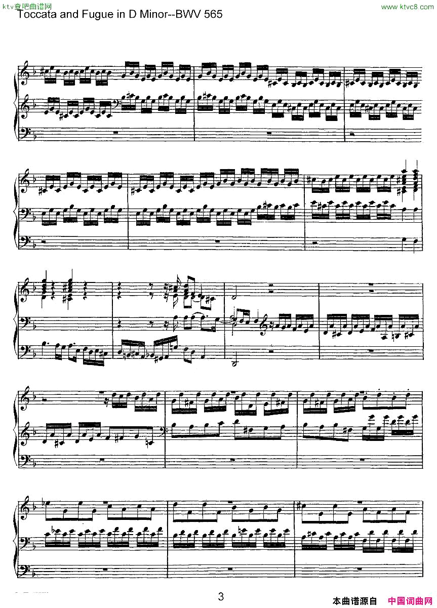 ToccataandFugueinDMinor--BWV565ܷ