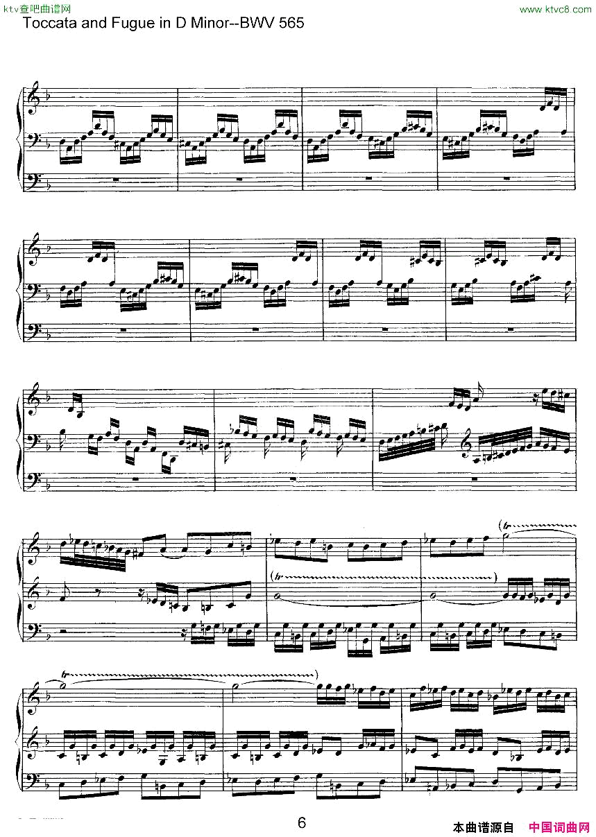 ToccataandFugueinDMinor--BWV565ܷ