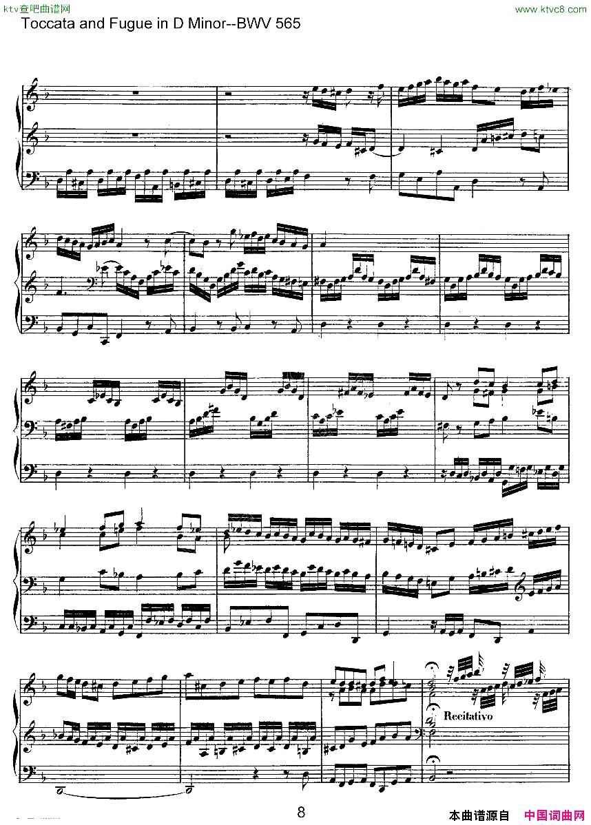 ToccataandFugueinDMinor--BWV565ܷ