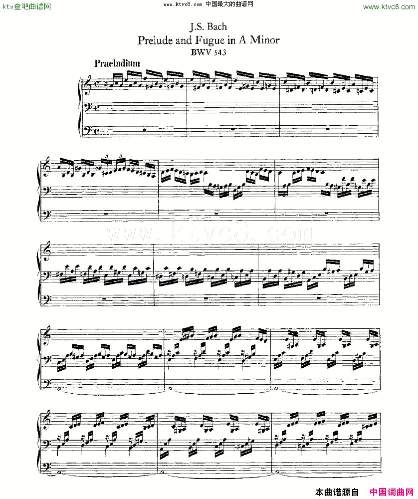 PreludeandFugueinAMinor--BWV543ܷ