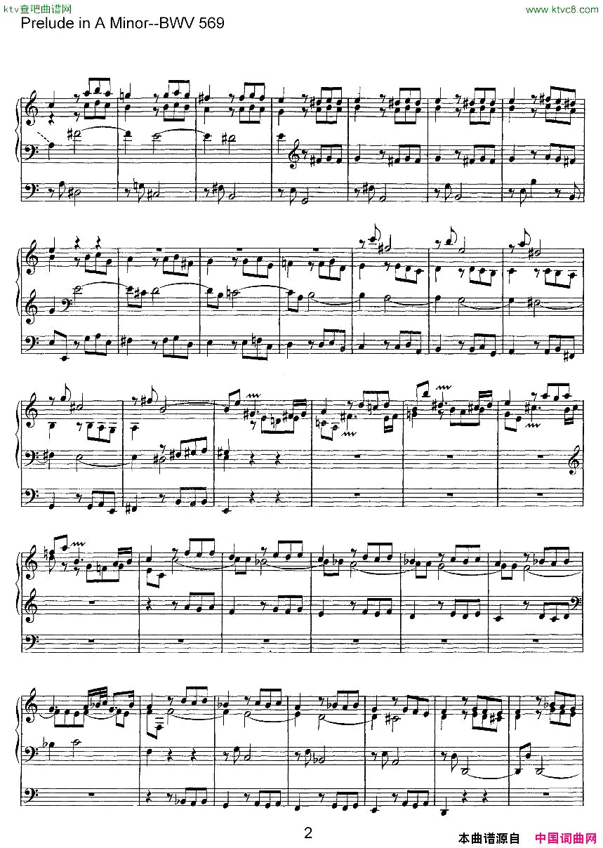 PreludeinAMinor--BWV569ܷ