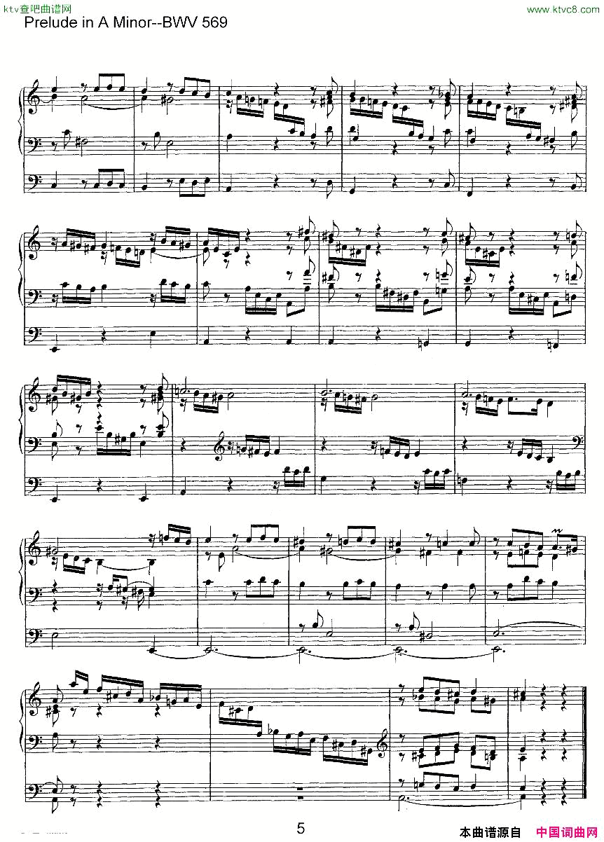 PreludeinAMinor--BWV569ܷ