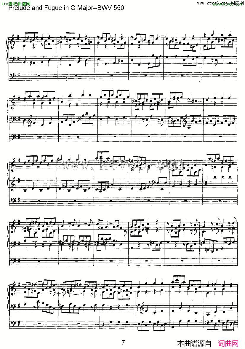 PreludeandFugueinGMajor--BWV550ܷ