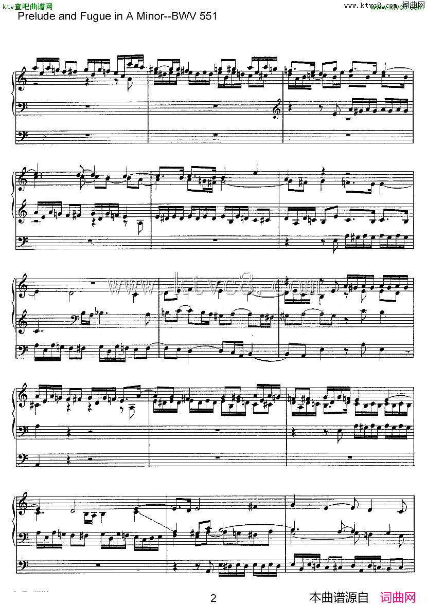 PreludeandFugueinAMinor--BWV551ܷ