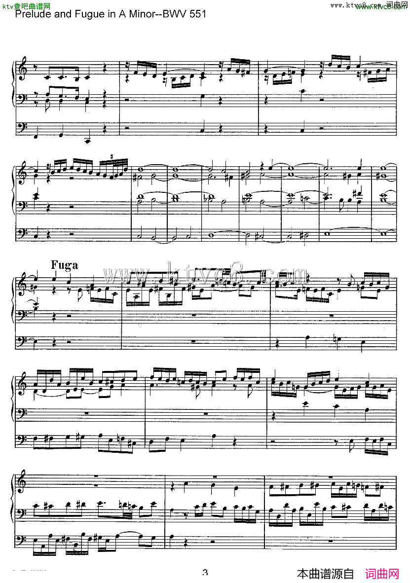 PreludeandFugueinAMinor--BWV551ܷ