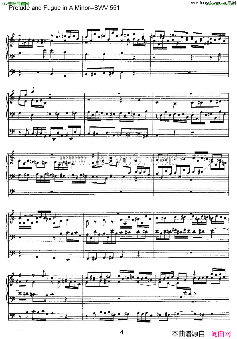 PreludeandFugueinAMinor--BWV551ܷ