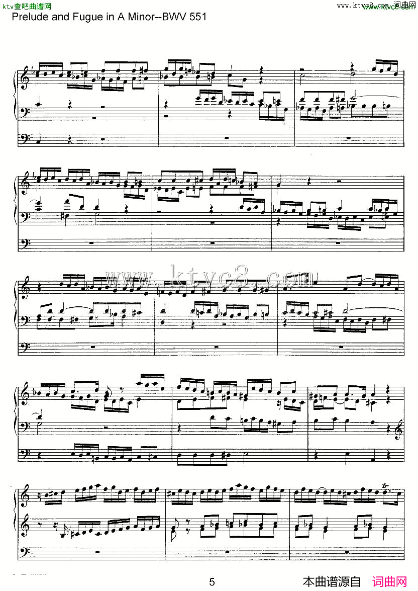 PreludeandFugueinAMinor--BWV551ܷ