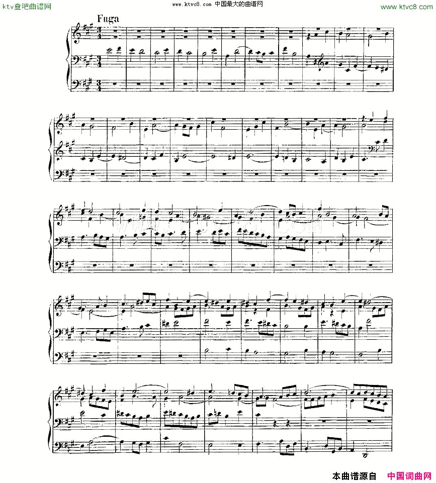 PreludeandFugueinAMajor--BWV536ܷ