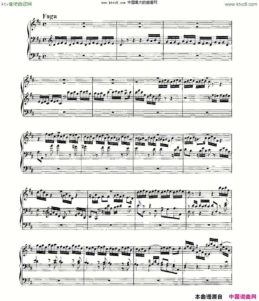 PreludeandFugueinDMajor--BWV532ܷ