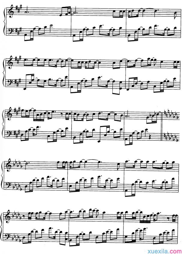 heal the world钢琴谱