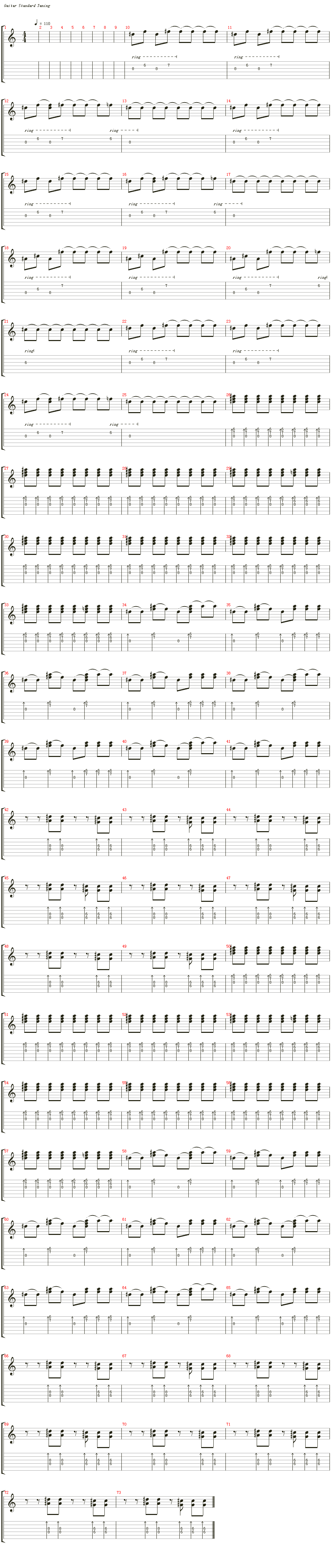 与声音跳舞吉他谱