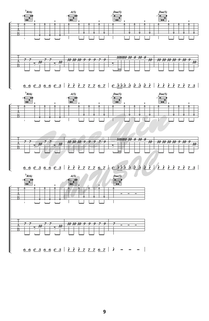 再见杰克吉他谱_再见杰克歌词歌谱