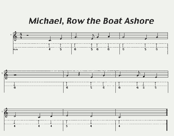 michael,row the boat ashore