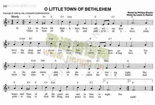 143.O LITTLE TWON OF BETHLEHEM